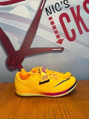 Nike High Jump Elite Track & Field Cleats Citron (FZ9636-800) Men’s Size 11 NEW